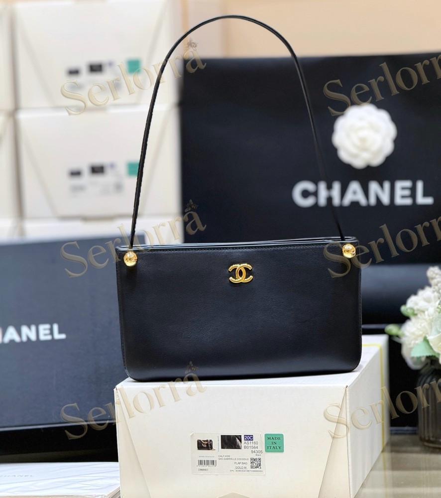 CHANEL MASTER BLACK HAAS LEATHER SHOULDER BAG