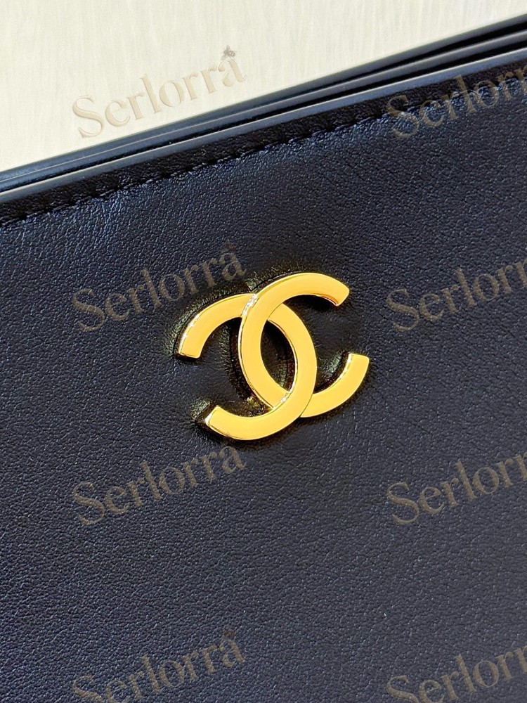 CHANEL MASTER BLACK HAAS LEATHER SHOULDER BAG