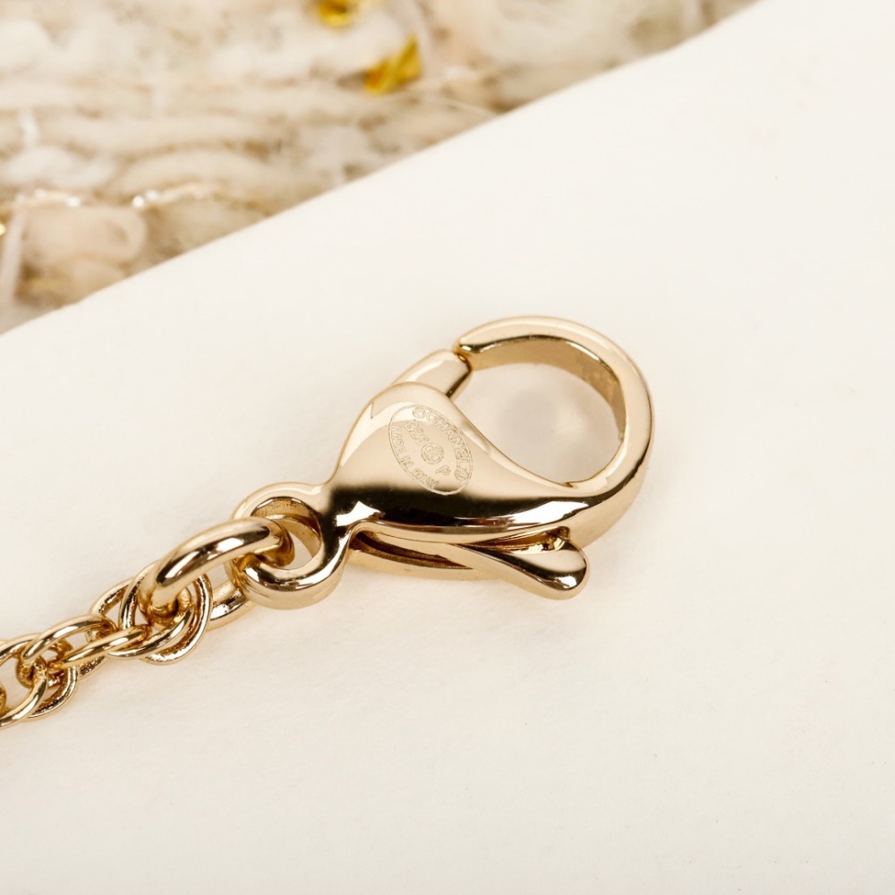 CHANEL COCO STAR INTERLOCKING CC CRYSTAL PENDANT NECKLACE
