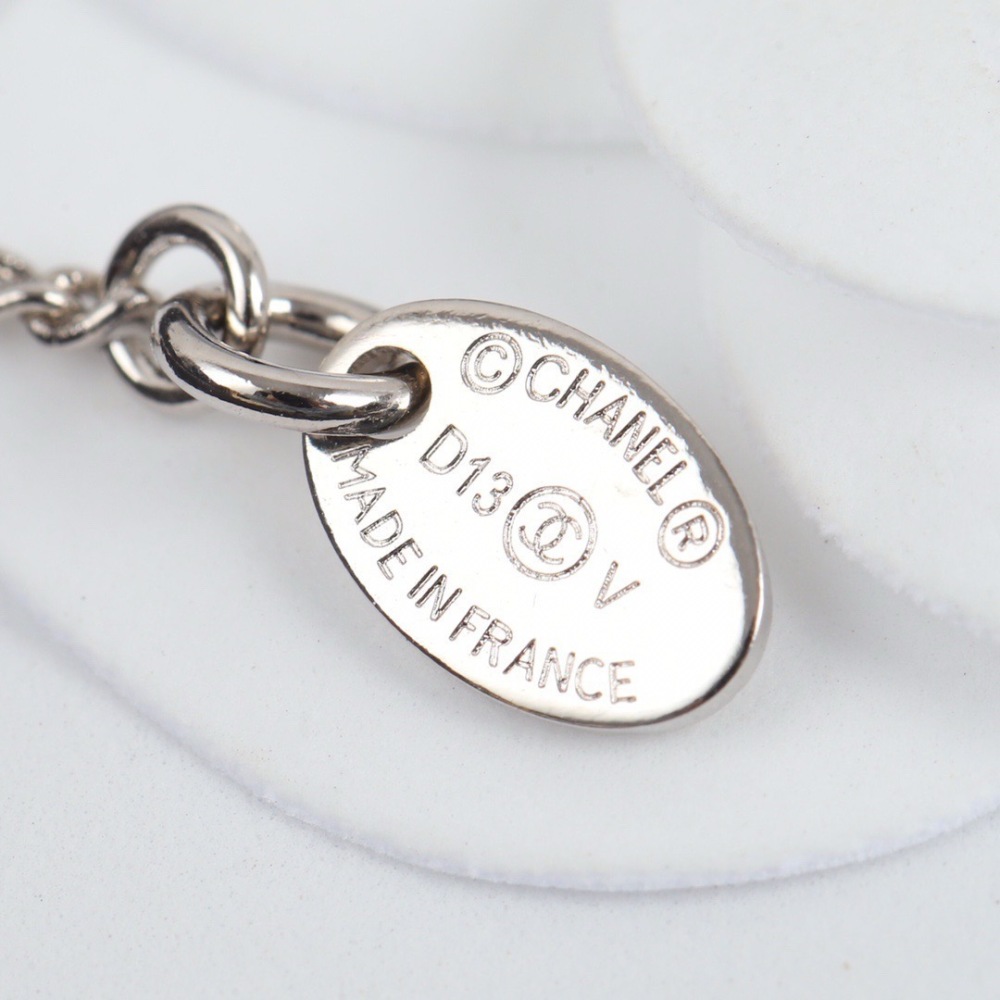 CHANEL DOUBLE C LOGO PAVED CRYSTAL NECKLACE