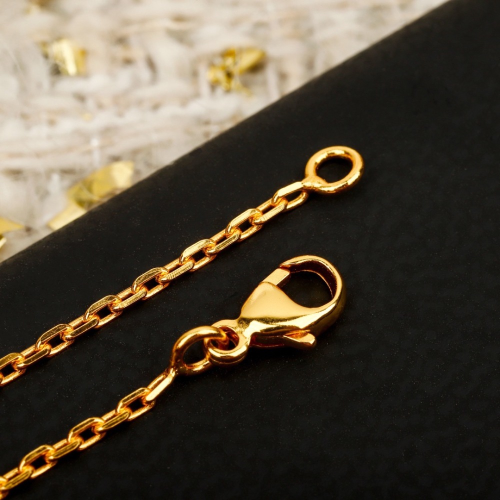 GOLD H PENDANT NECKLACE WITH RED & BLACK ENAMEL
