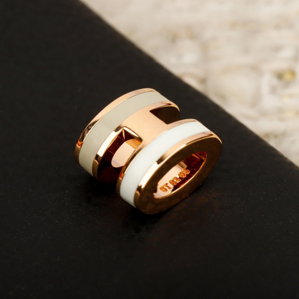GOLD H PENDANT NECKLACE WITH RED & BLACK ENAMEL