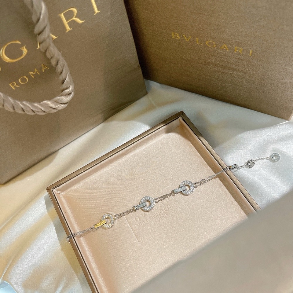 BVLGARI BVLGARI FULL PAVE DIAMOND 18K WHITE GOLD BRACELET
