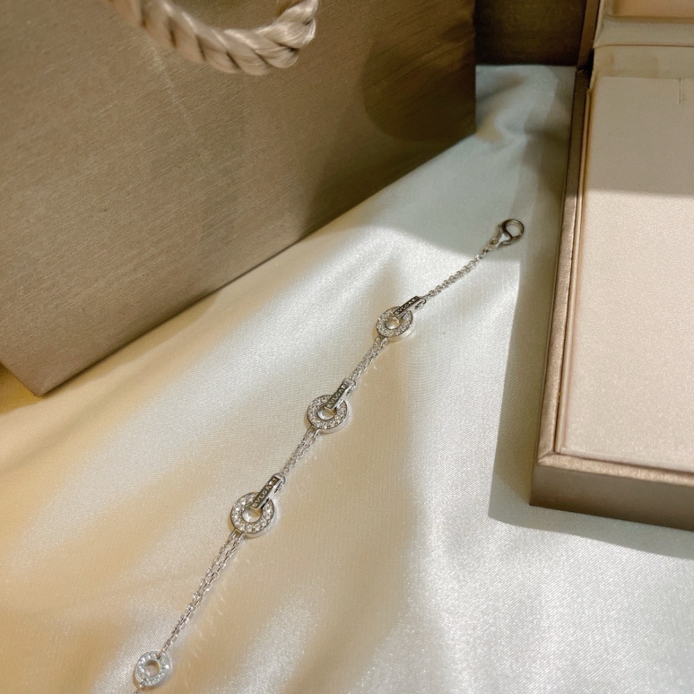 BVLGARI BVLGARI FULL PAVE DIAMOND 18K WHITE GOLD BRACELET