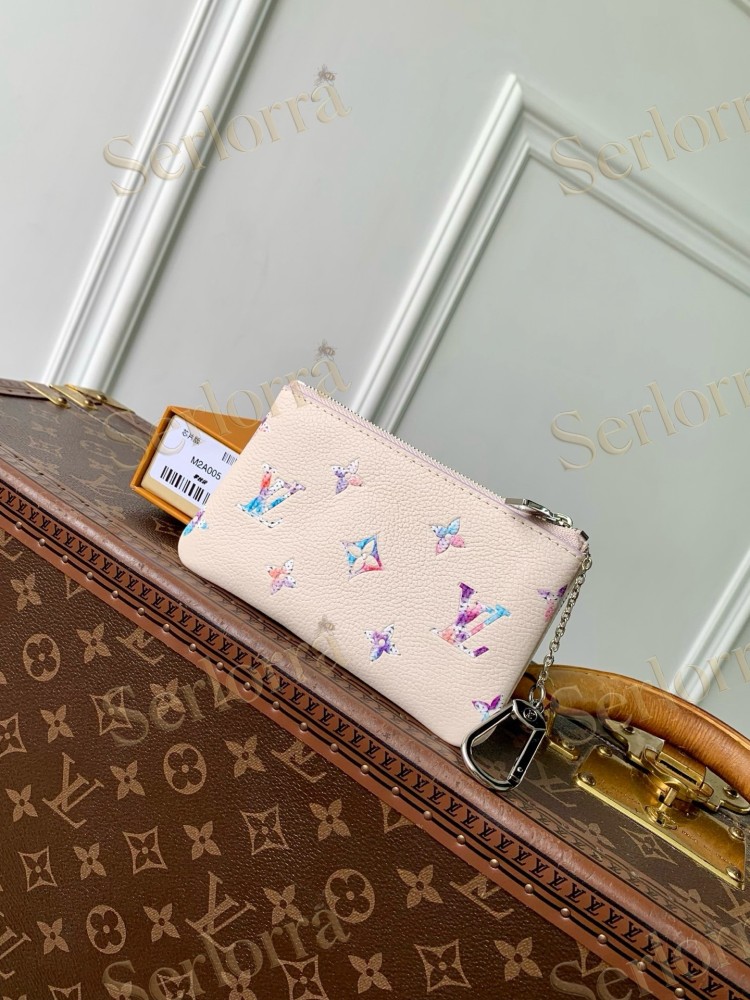 LOUIS VUITTON KEY POUCH MONOGRAM WATERCOLOR