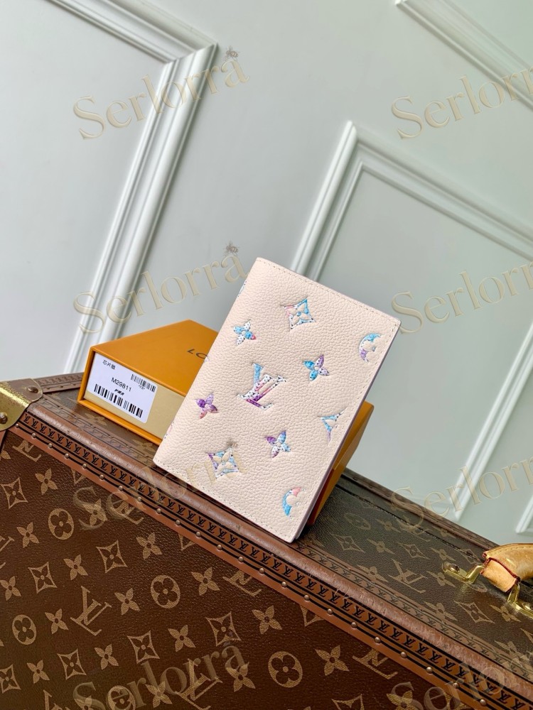 LOUIS VUITTON PASSPORT COVER MONOGRAM WATERCOLOR