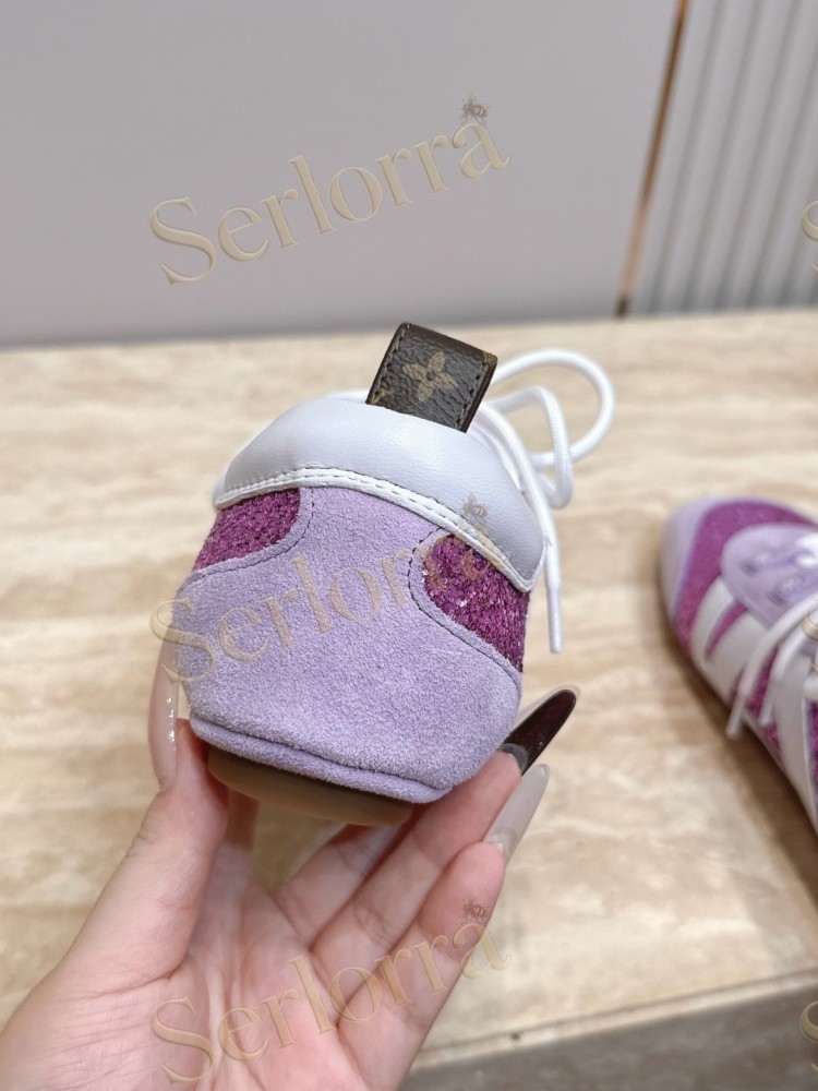 LOUIS VUITTON SNEAKERINA SNEAKERS MAGENTA GLITTER LILAC