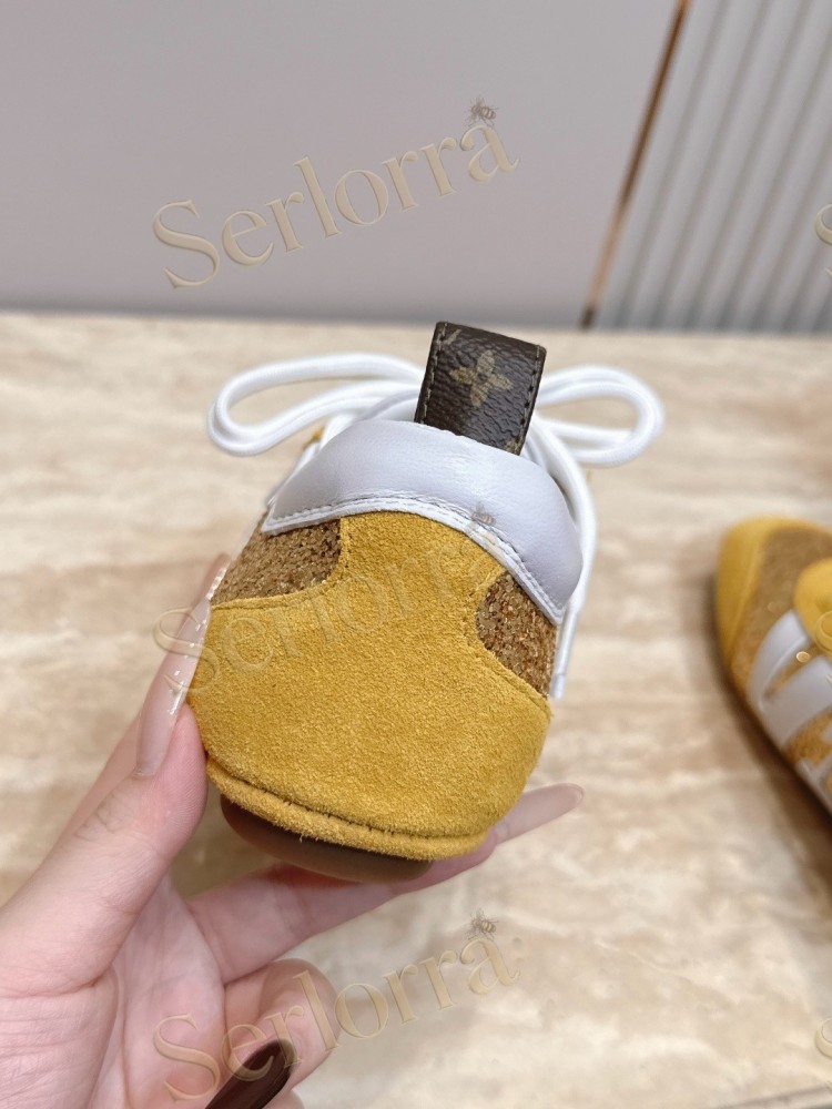 LOUIS VUITTON SNEAKERINA SNEAKERS GOLD GLITTER YELLOW