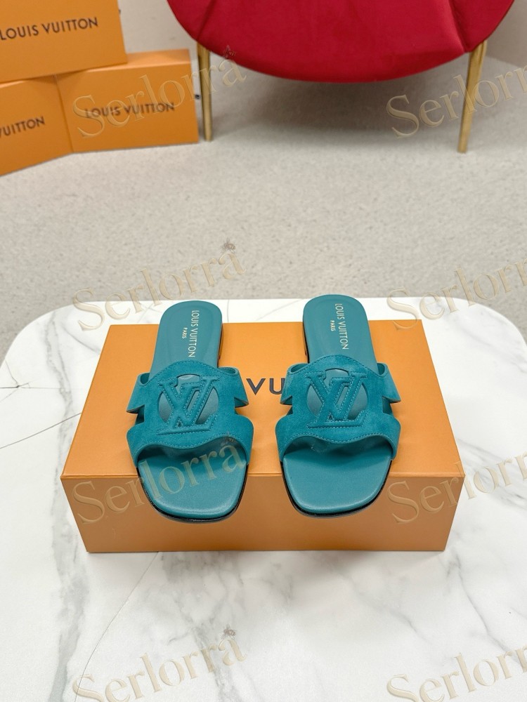 LOUIS VUITTON LV CUTOUT FLAT MULES