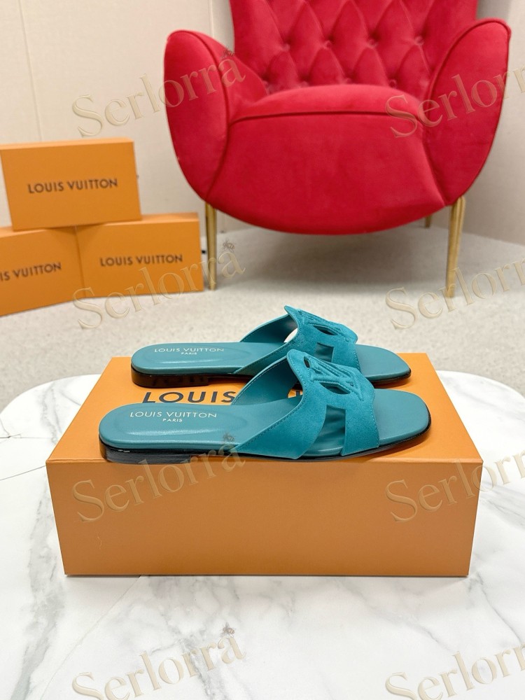 LOUIS VUITTON LV CUTOUT FLAT MULES