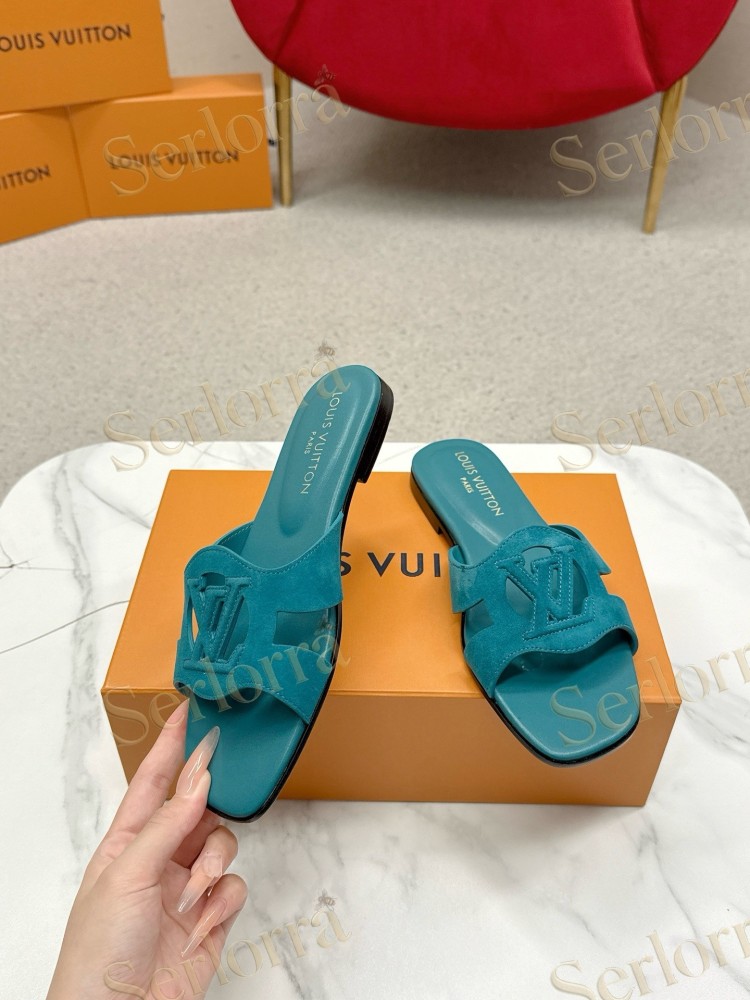 LOUIS VUITTON LV CUTOUT FLAT MULES