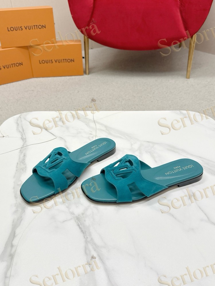 LOUIS VUITTON LV CUTOUT FLAT MULES