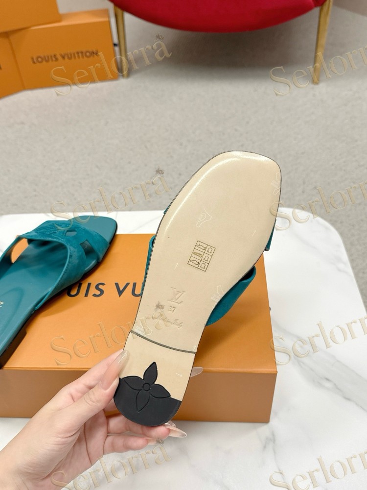 LOUIS VUITTON LV CUTOUT FLAT MULES