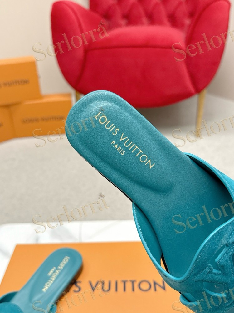 LOUIS VUITTON LV CUTOUT FLAT MULES