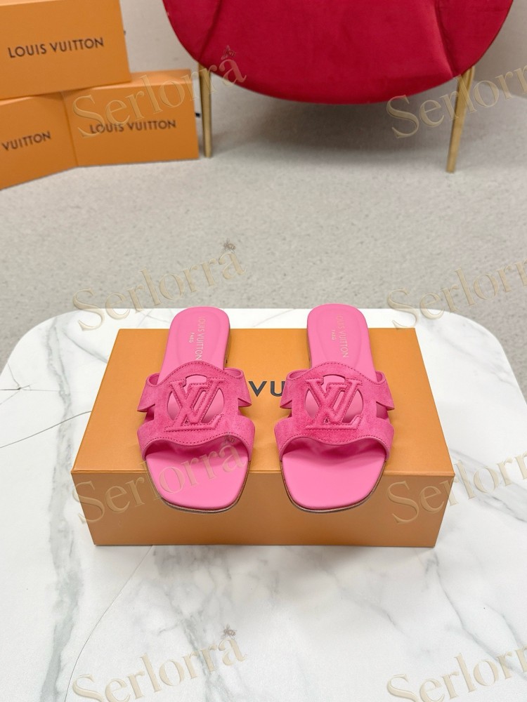 LOUIS VUITTON LV CUTOUT FLAT MULES