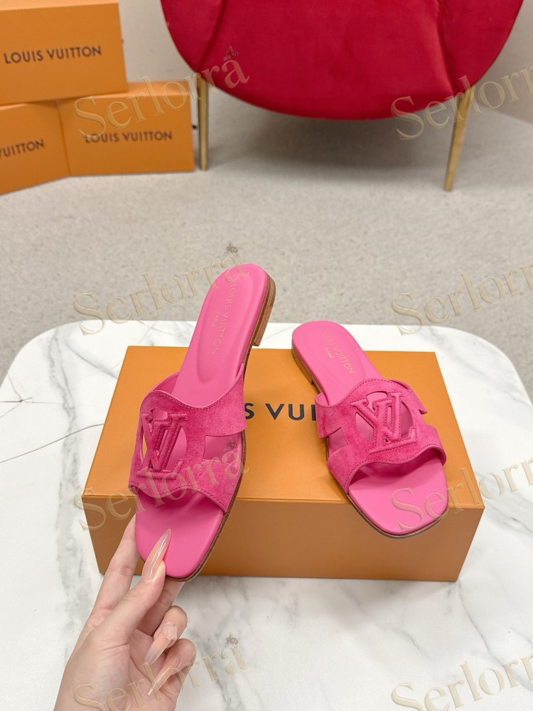 LOUIS VUITTON LV CUTOUT FLAT MULES