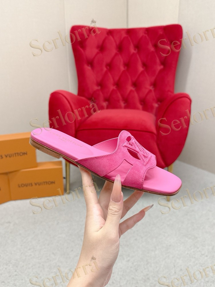 LOUIS VUITTON LV CUTOUT FLAT MULES