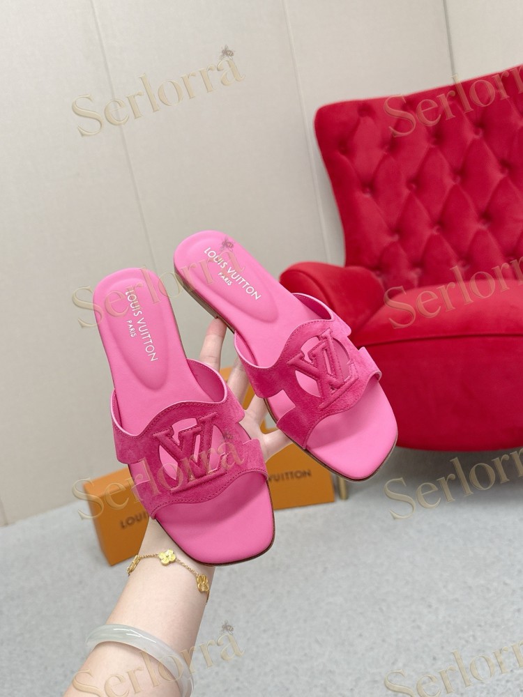 LOUIS VUITTON LV CUTOUT FLAT MULES