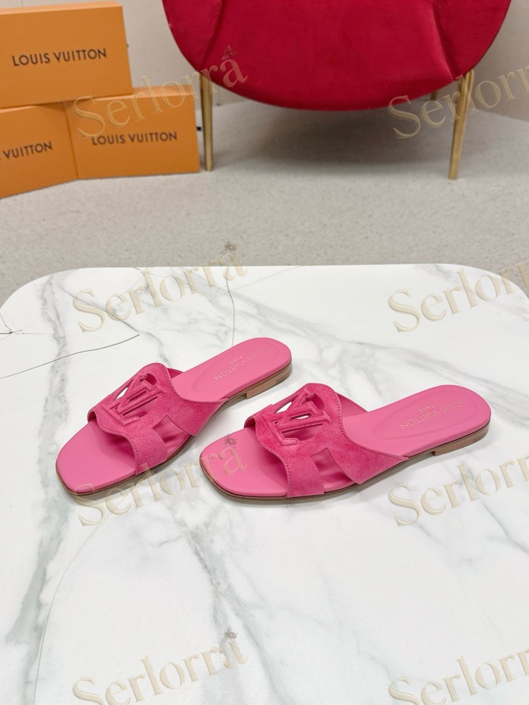 LOUIS VUITTON LV CUTOUT FLAT MULES