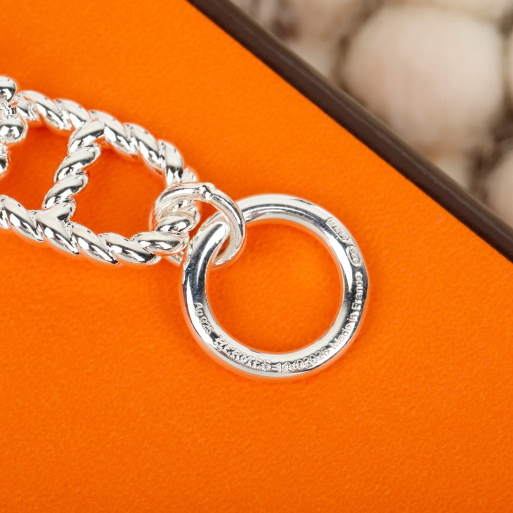 HERMÈS CHAÎNE D’ANCRE ALEA II NECKLACE, STERLING SILVER