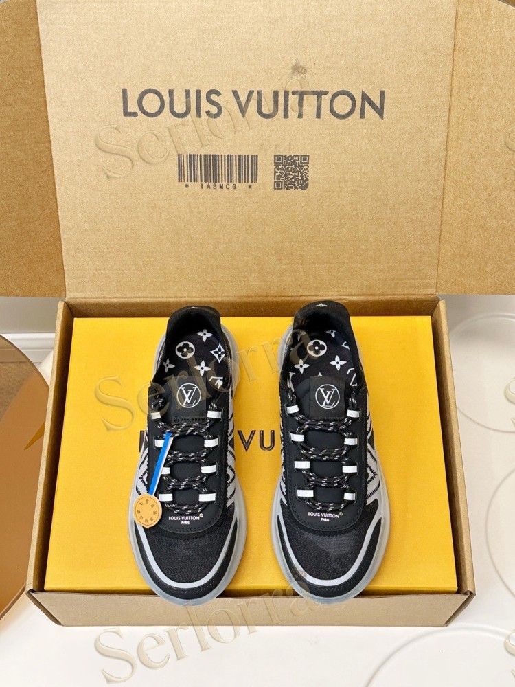 LOUIS VUITTON BLACK MESH RUNNING SNEAKERS