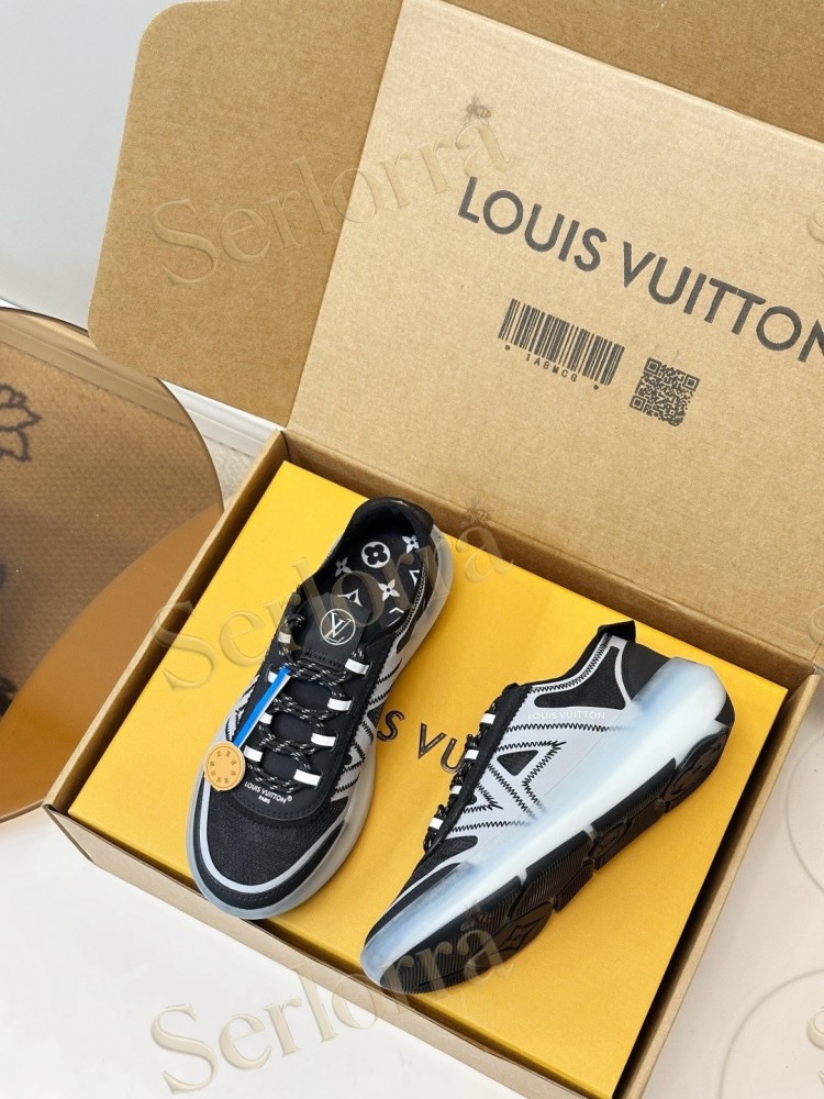 LOUIS VUITTON BLACK MESH RUNNING SNEAKERS