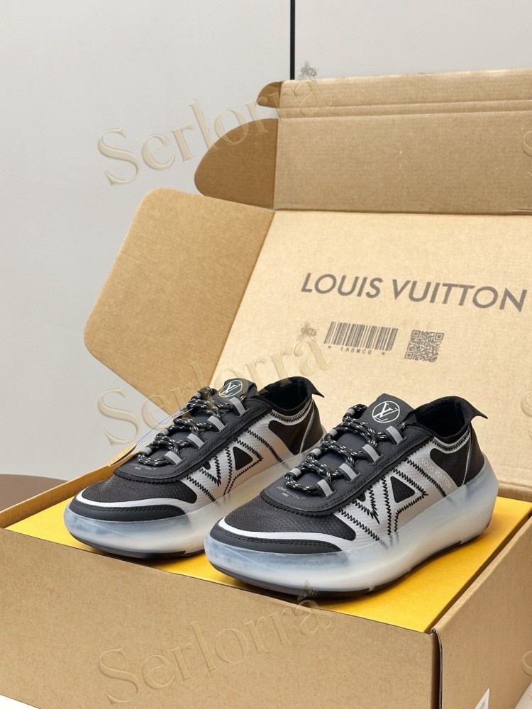 LOUIS VUITTON BLACK MESH RUNNING SNEAKERS