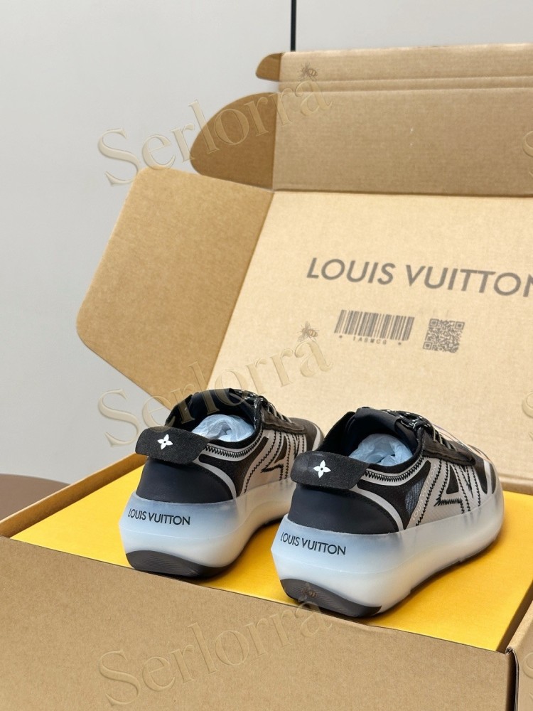 LOUIS VUITTON BLACK MESH RUNNING SNEAKERS