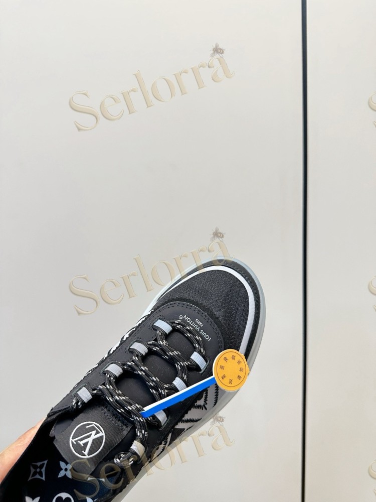 LOUIS VUITTON BLACK MESH RUNNING SNEAKERS