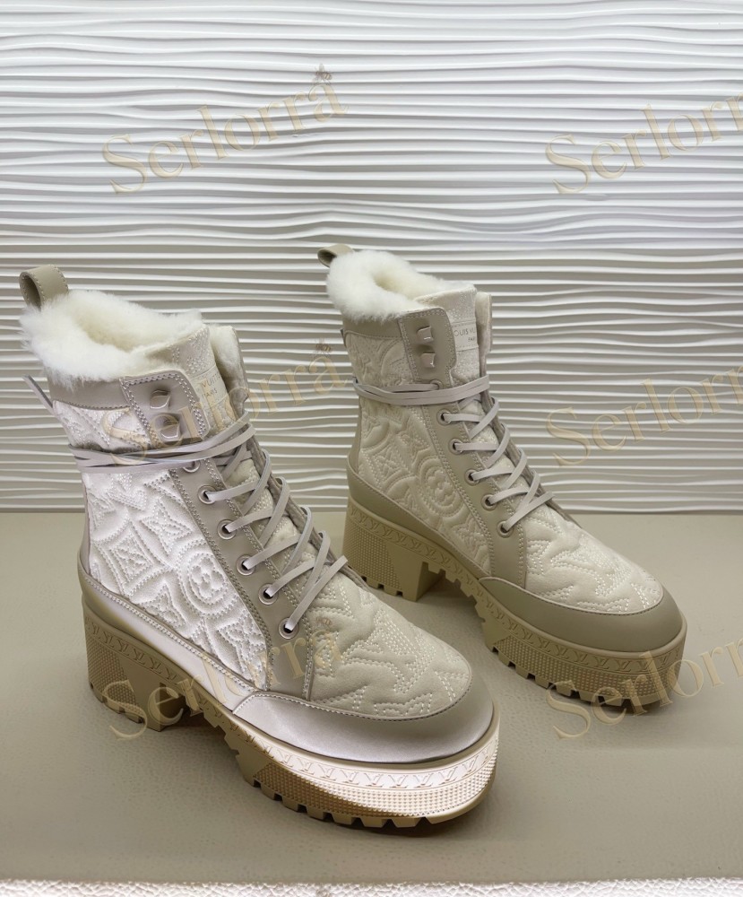 LOUIS VUITTON PLATFORM ANKLE BOOTS