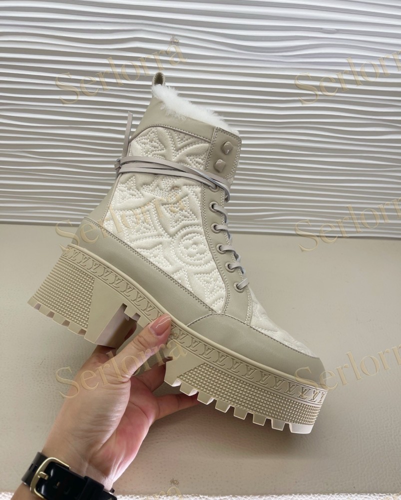 LOUIS VUITTON PLATFORM ANKLE BOOTS