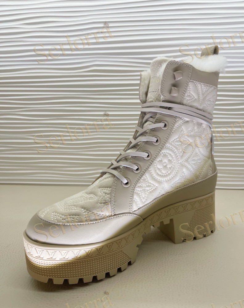 LOUIS VUITTON PLATFORM ANKLE BOOTS