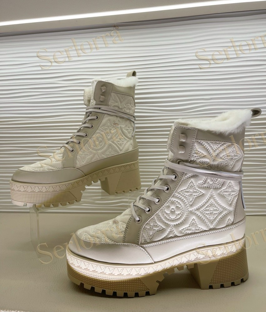 LOUIS VUITTON PLATFORM ANKLE BOOTS