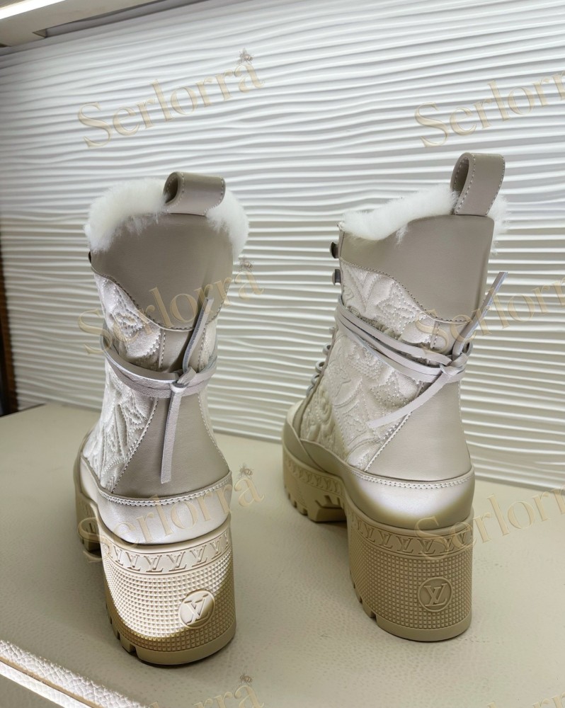 LOUIS VUITTON PLATFORM ANKLE BOOTS