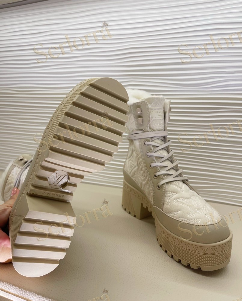 LOUIS VUITTON PLATFORM ANKLE BOOTS