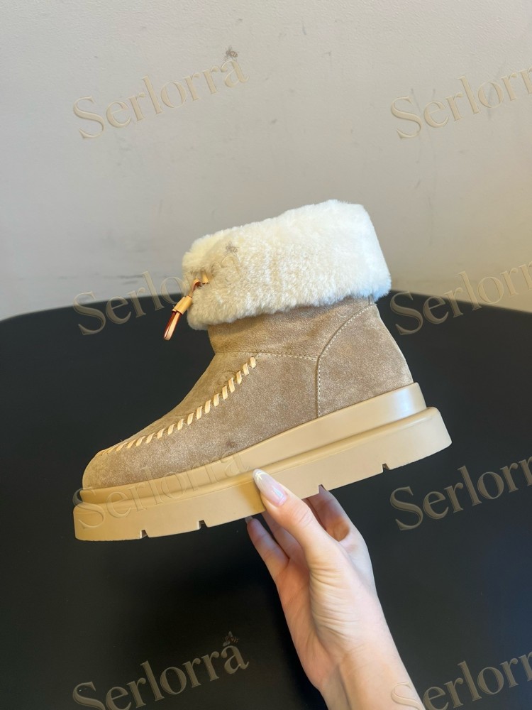 LOUIS VUITTON SHEARLING SHORT BOOTS