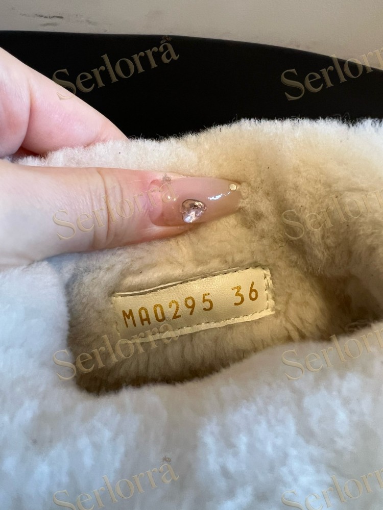 LOUIS VUITTON SHEARLING SHORT BOOTS