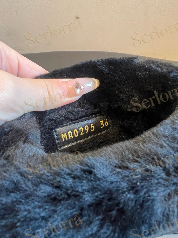 LOUIS VUITTON SHEARLING SHORT BOOTS