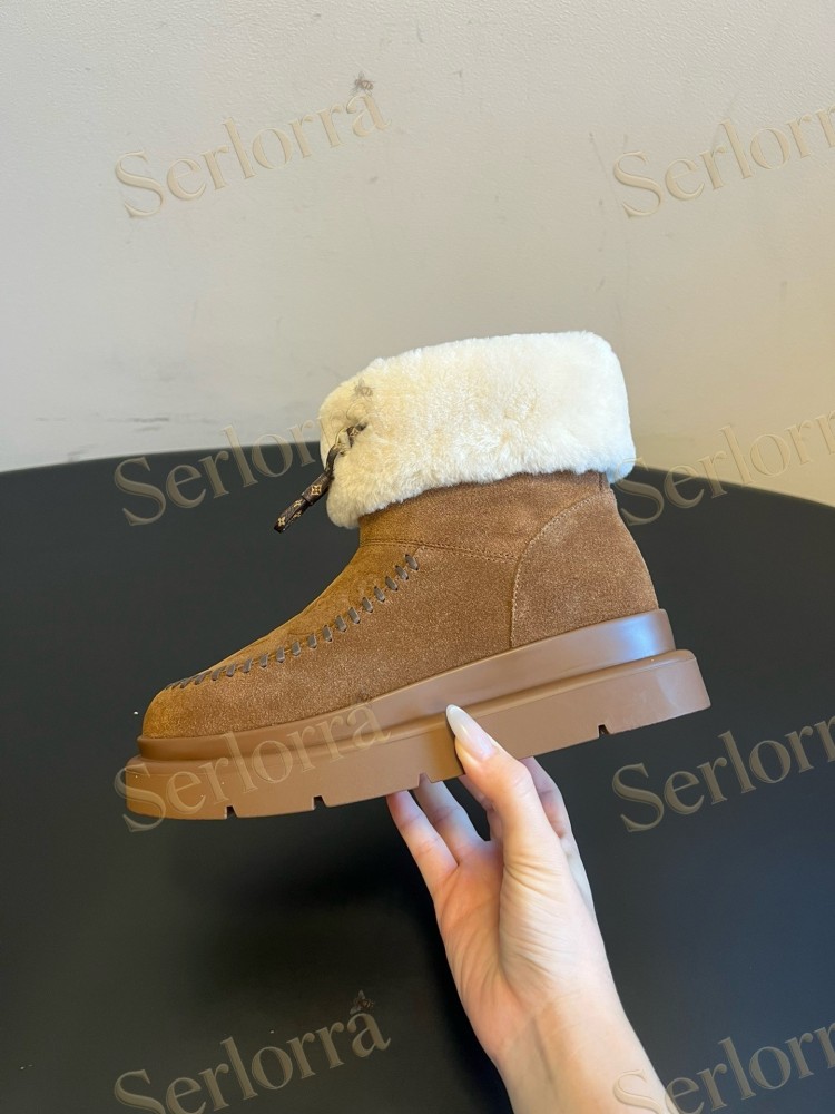 LOUIS VUITTON SHEARLING SHORT BOOTS
