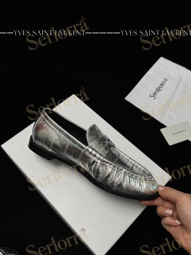 SAINT LAURENT METAL BLOCK HEEL ANKLE BOOTS