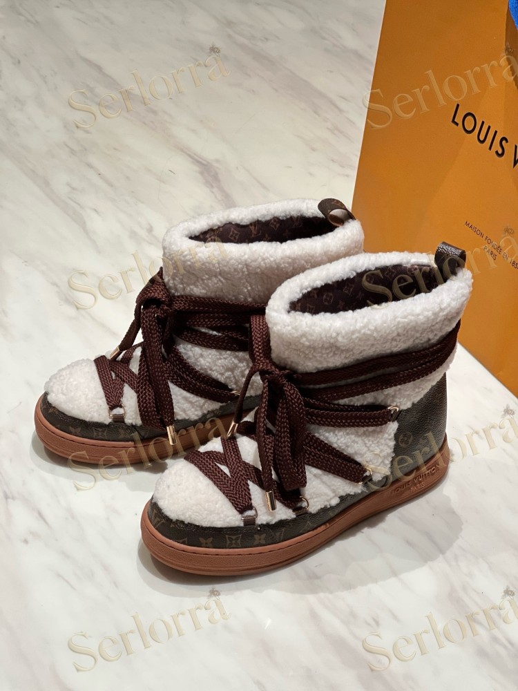 LOUIS VUITTON CLOUD LACE‑UP ANKLE BOOTS