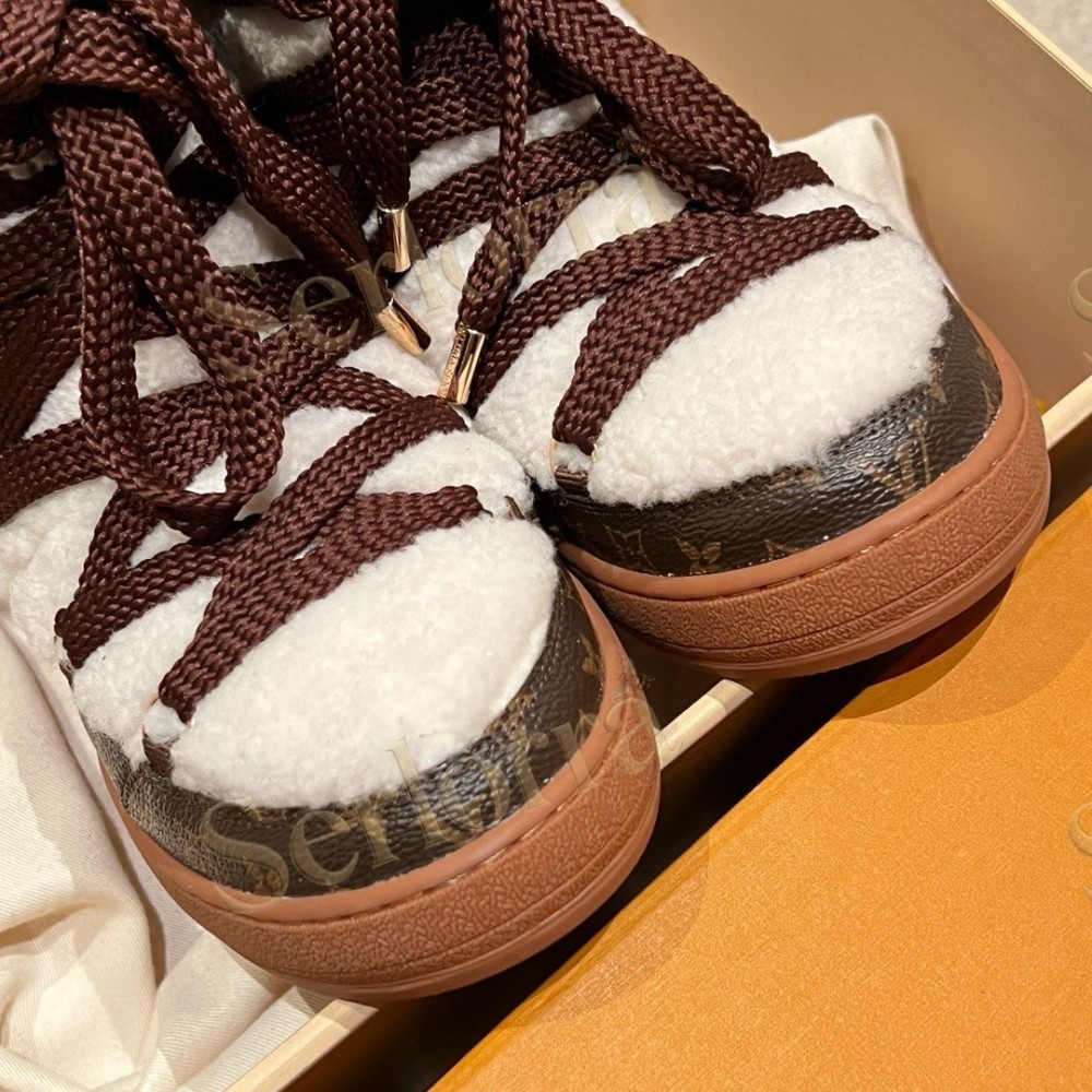 LOUIS VUITTON CLOUD LACE‑UP ANKLE BOOTS