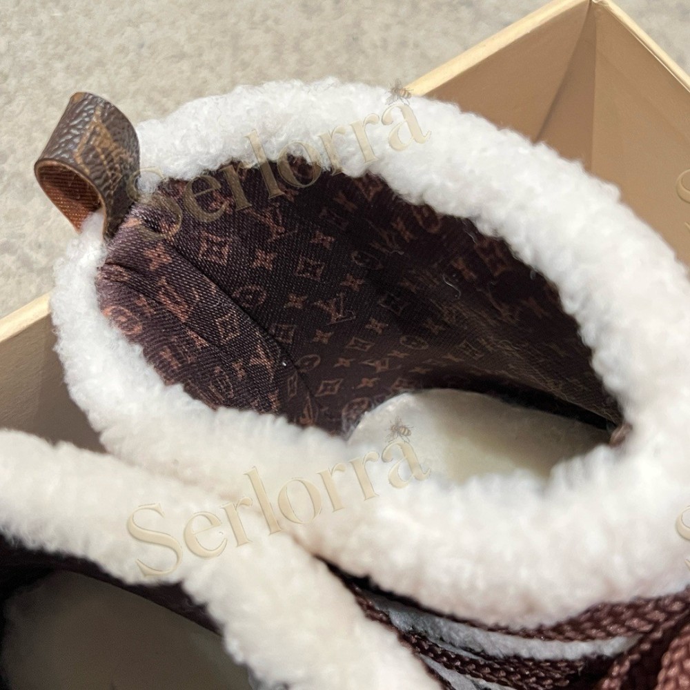 LOUIS VUITTON CLOUD LACE‑UP ANKLE BOOTS