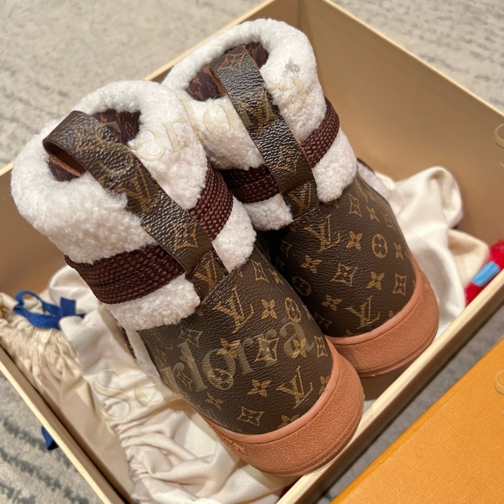 LOUIS VUITTON CLOUD LACE‑UP ANKLE BOOTS