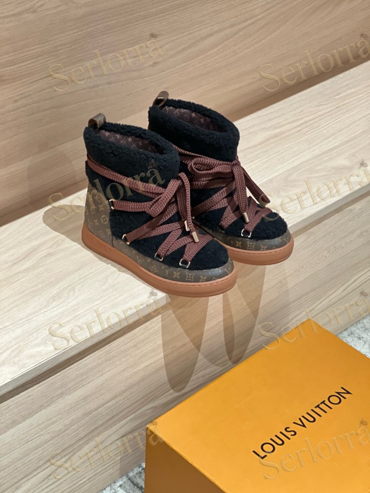 LOUIS VUITTON CLOUD LACE‑UP ANKLE BOOTS