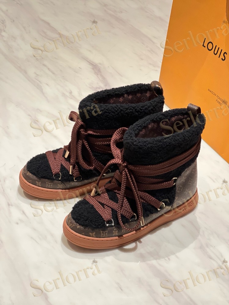 LOUIS VUITTON CLOUD LACE‑UP ANKLE BOOTS