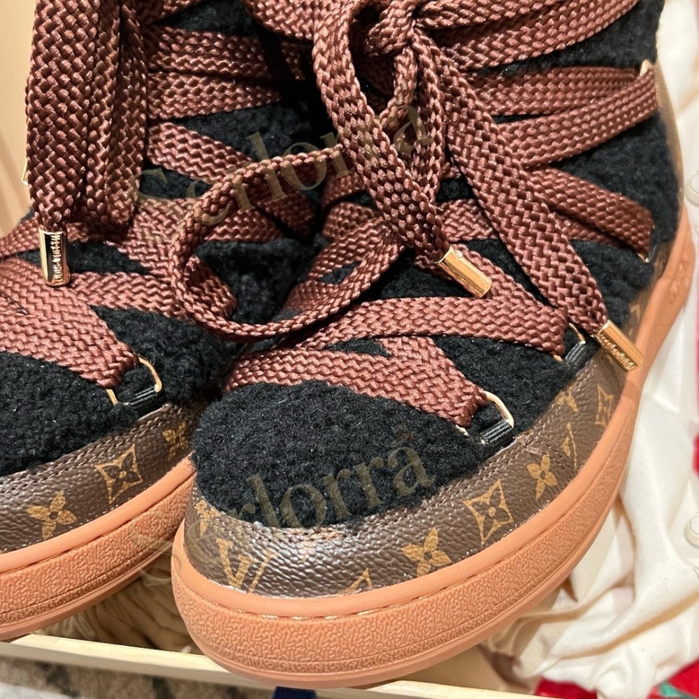 LOUIS VUITTON CLOUD LACE‑UP ANKLE BOOTS