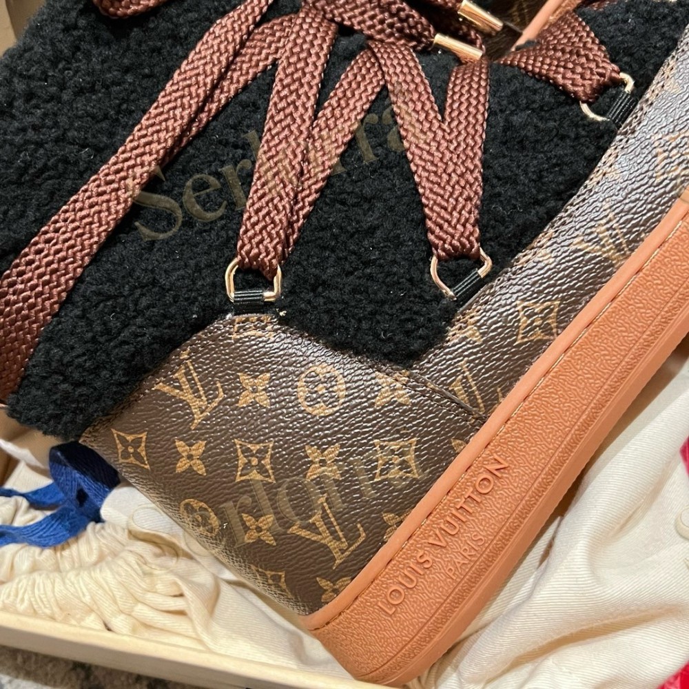 LOUIS VUITTON CLOUD LACE‑UP ANKLE BOOTS