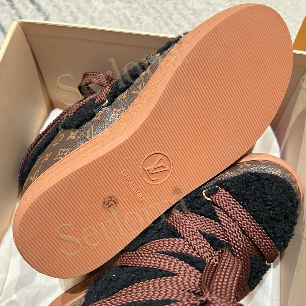 LOUIS VUITTON CLOUD LACE‑UP ANKLE BOOTS