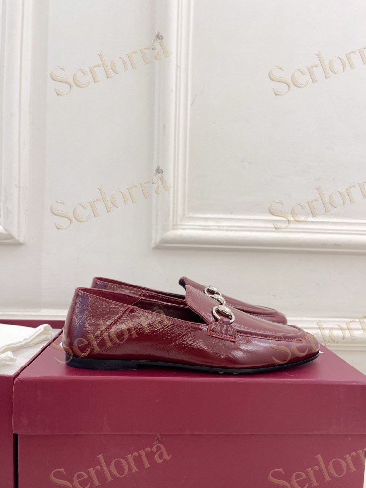 GUCCI JORDAAN HORSEBIT SMOOTH LEATHER FLAT LOAFERS